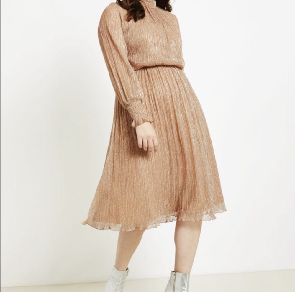 NWT Eloquii rose gold dress